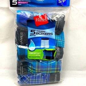 Hanes Underwear Boys' 5pk Boxers - S (6-8)
